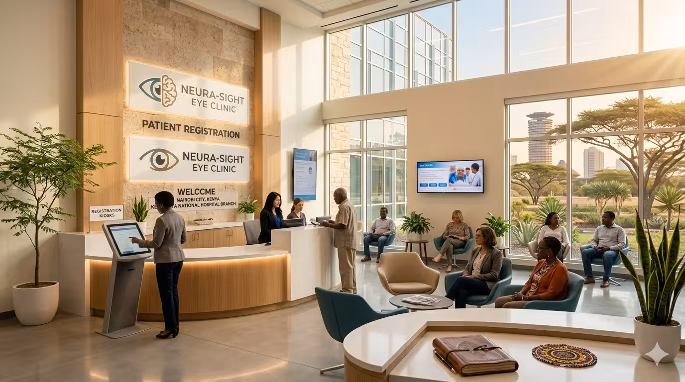 Neura-Sight reception and patient registration area